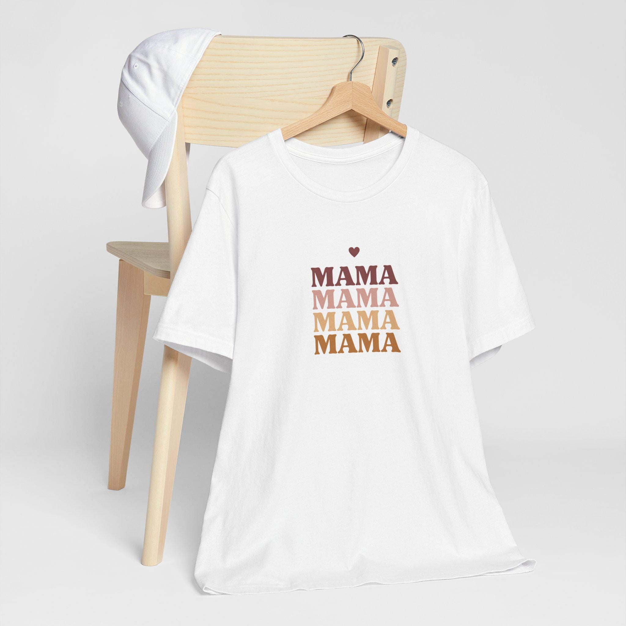 Mama Retro Stack tee | Mama T-Shirt, Vintage Script, Mother's Day Shirt