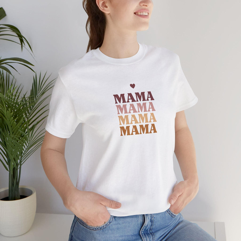 Mama Retro Stack tee | Mama T-Shirt, Vintage Script, Mother's Day Shirt