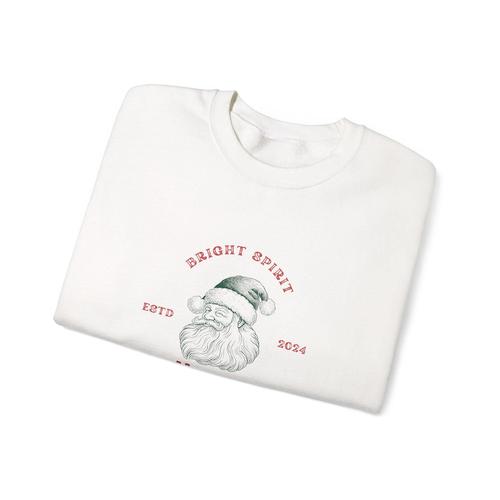 Vintage Santa Merry Christmas sweatshirt | Bright Spirit holiday crewneck
