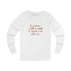 I run on coffee and Christmas cheer Long Sleeve Tee | Holiday slogan shirt