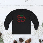 Dear Santa I Really Tried long sleeve tee | Christmas script design