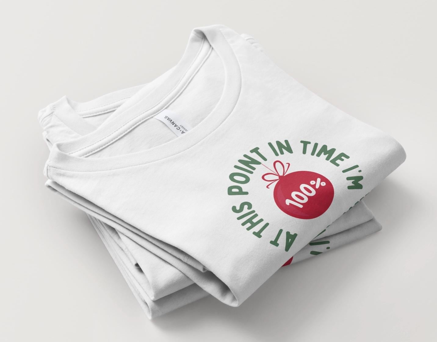 At This Point In Time 100% Tee | Powered by Coffee & Christmas Movies