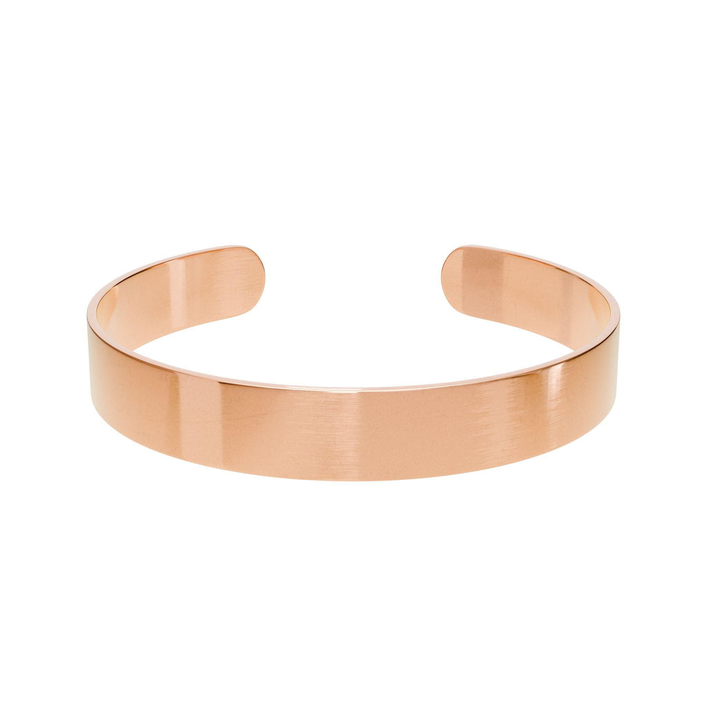 Personalized Engraved Cuff Bracelet | Rose Gold Metal Engraving Bracelet
